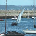'Eithne' (1893) tacking in Dún Laoghaire Harbour in 2008. Owned by Séan Cullen and Neil Keaveney and currently undergoing restoration, her penultimate owner was the late Capt Kevin O'Neill, assistant Dún Laoghaire Harbour master (1990). Photo Gillian Mills