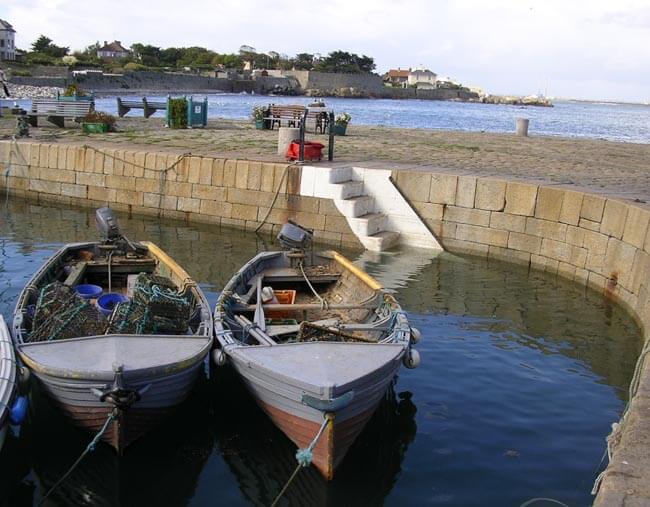 The few remaining skiffs still fishing Bullock Harbour, Dublin Bay. Photo Darina Tully