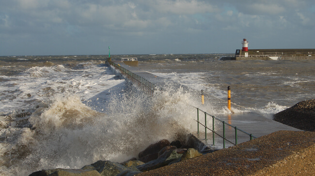 The frequency and severity of storms is predicted to increase greatly over the next fifty years