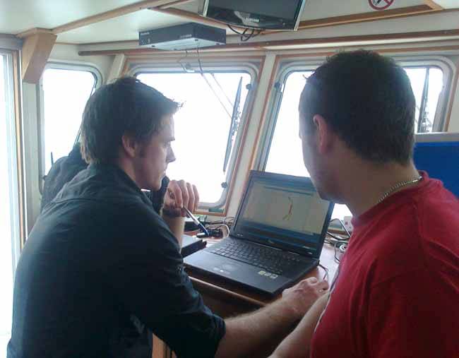 Ronan O'Toole and Niall Finn quality check data in real-time