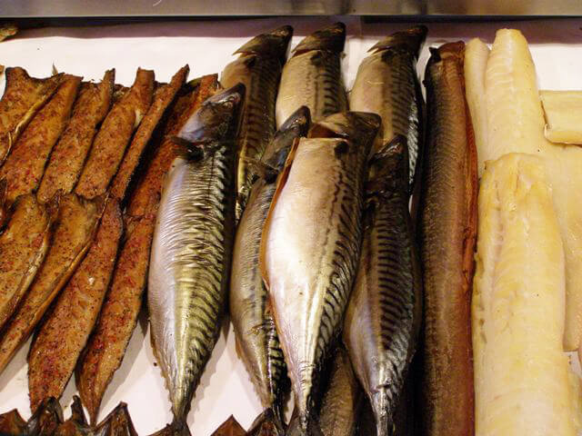Various species at Beren fish market
