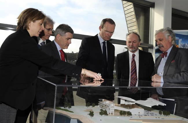 Dr Valerie Cummins; Dr Brendan Murphy; Mark Poland; Minister Simon Coveney; Niall McAuliffe and Prof Tony Lewis