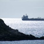 In this view of a vessel passing Dalkey Island, it shows an approximate direction of the proposed exploratory drill-rig, some 6km offshore of the Dublin Bay coastline. Photo Jehan Ashmore