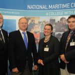 Capt Michael McCarthy, Port of Cork; Capt Bill Kavanagh, NMCI; Alison Kay, Trinity College Dublin and Dr Trevor Dobbins, High Speed Craft, UK