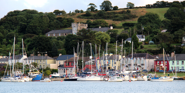 Gathering Cruise yachts at Courtmacsherry. Photo Geraldine Hennigan