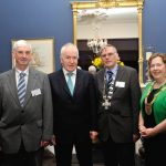L-R: Richard McCormick, Library NMMI; Jimmy Deenihan, Minister for Arts, Heritage and the Gaeltacht; Peadar Ward, President NMI and An Cathaoirleach, Cllr Carrie Smyth