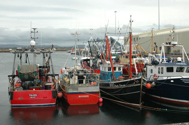 Fishing communities such as Ros a' Mhil on Ireland's west coast face ruin if proposed whitefish cuts are proposed. Photo Gillian Mills