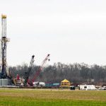 A natural gas fracking well near Shreveport, Louisiana. Photo Daniel Foster