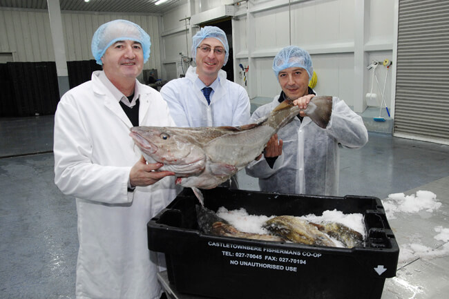 John Nolan, Castletownbere Co-op, Paul Ward, BIM and Ismael Fogado, Mercadona.