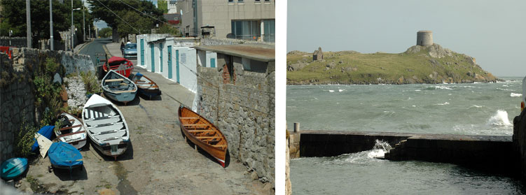 Coliemore harbour with Dalkey island in the background