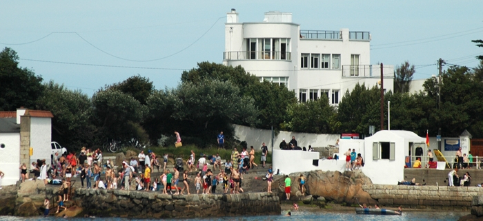 Sandycove, Co Dublin, a popular beach and swimming area for Dubliners